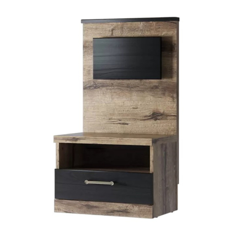 ANREX JAGGER Bedside table 1S Installation guide
