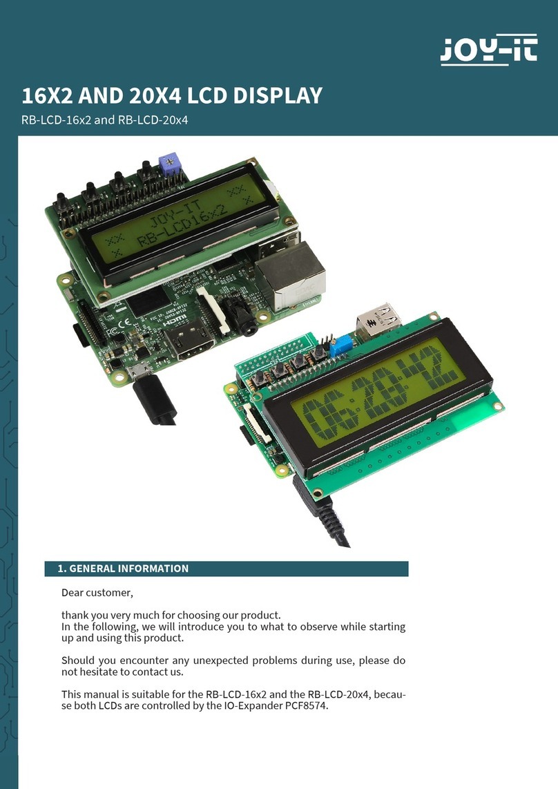 Joy-it RB-LCD-16x2 User manual Joy-it RB-LCD-16x2 User manual