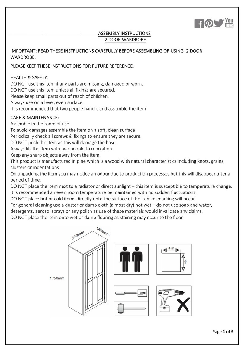 Birlea SANTIAGO User manual Birlea SANTIAGO User manual