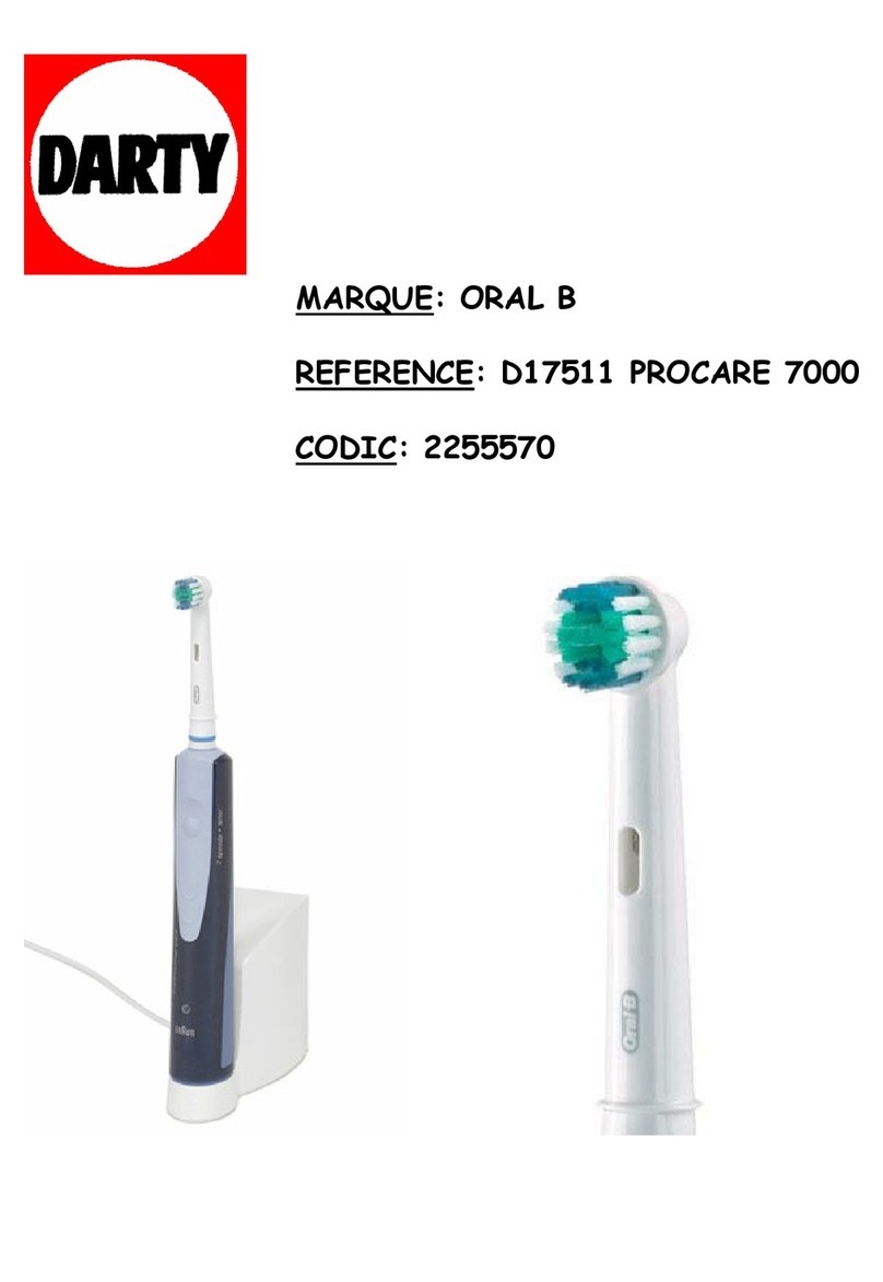 Braun Oral-B Professional Care 7000 User manual