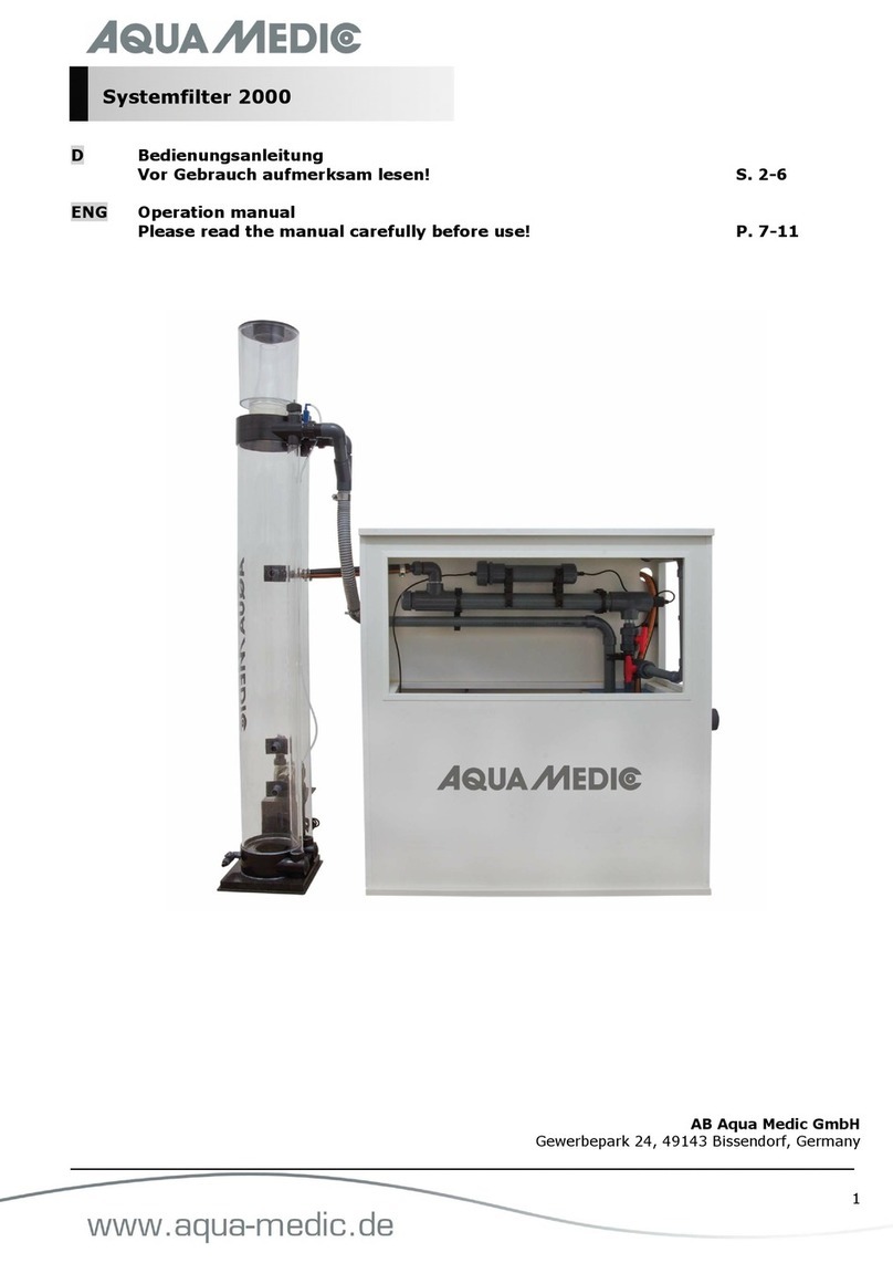 Aqua Medic Systemfilter 2000 Operation manual
