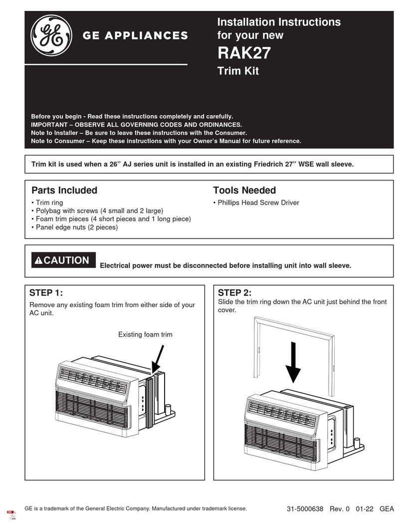 GE RAK27 User manual