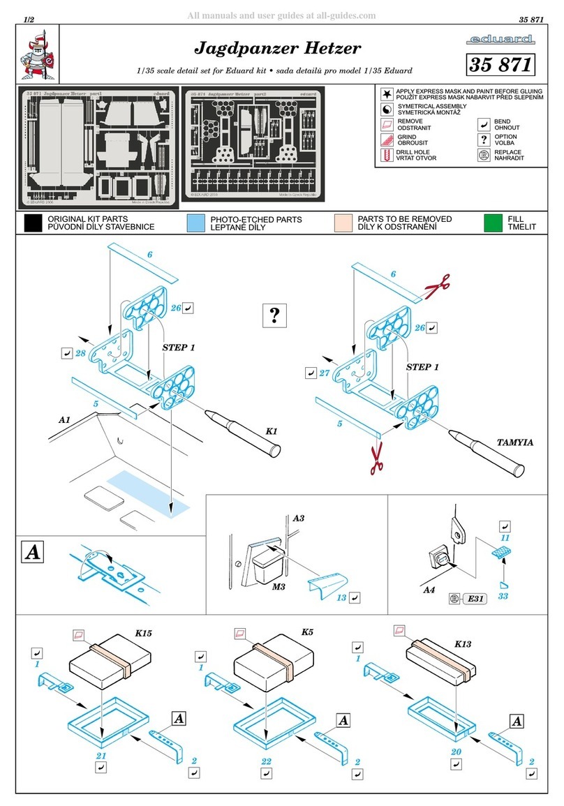 Eduard Jagdpanzer Hetzer Assembly instructions