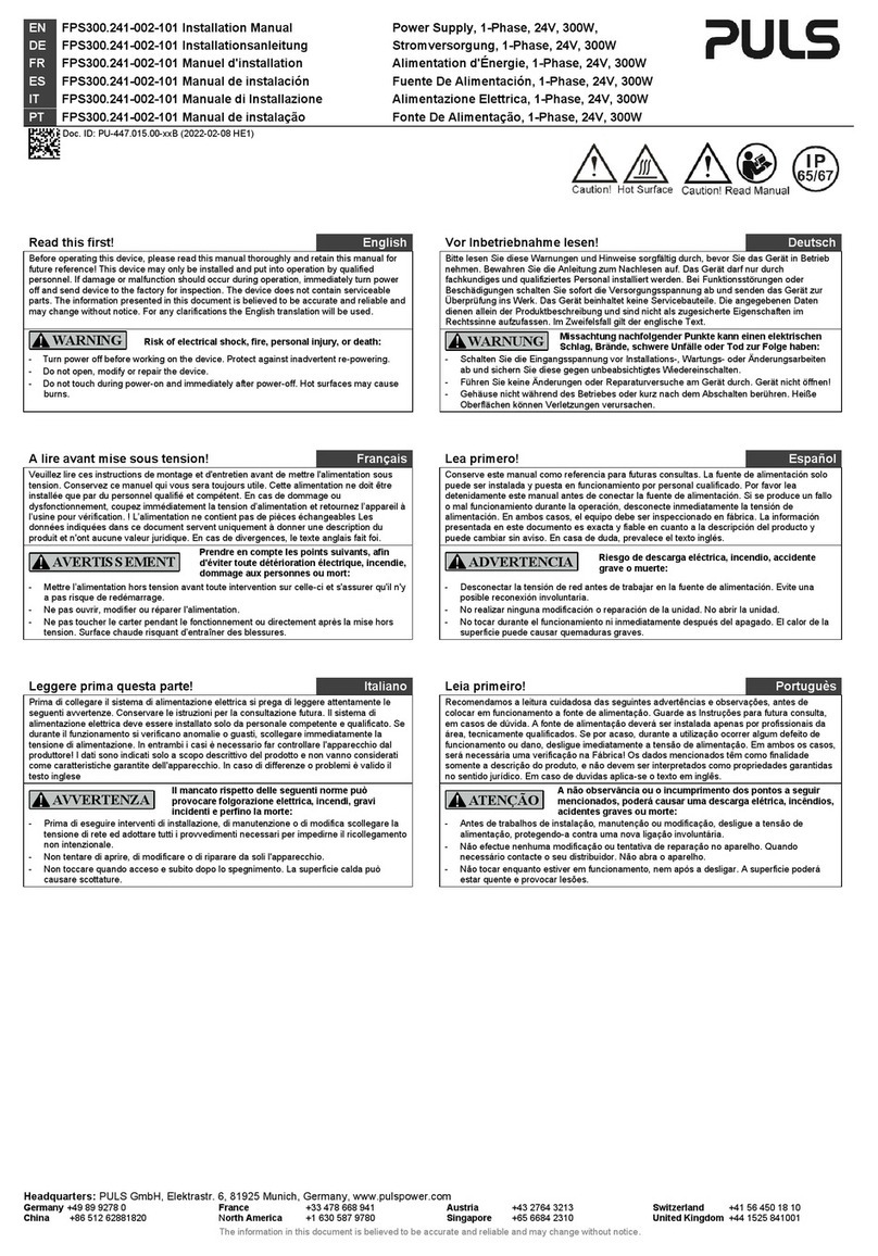 Puls FPS300.241-002-101 User manual