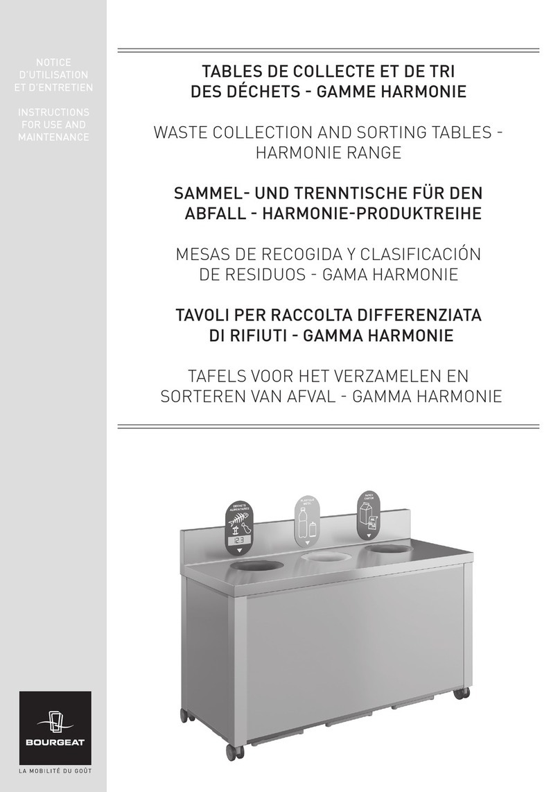 Bourgeat HARMONIE Series Specification sheet