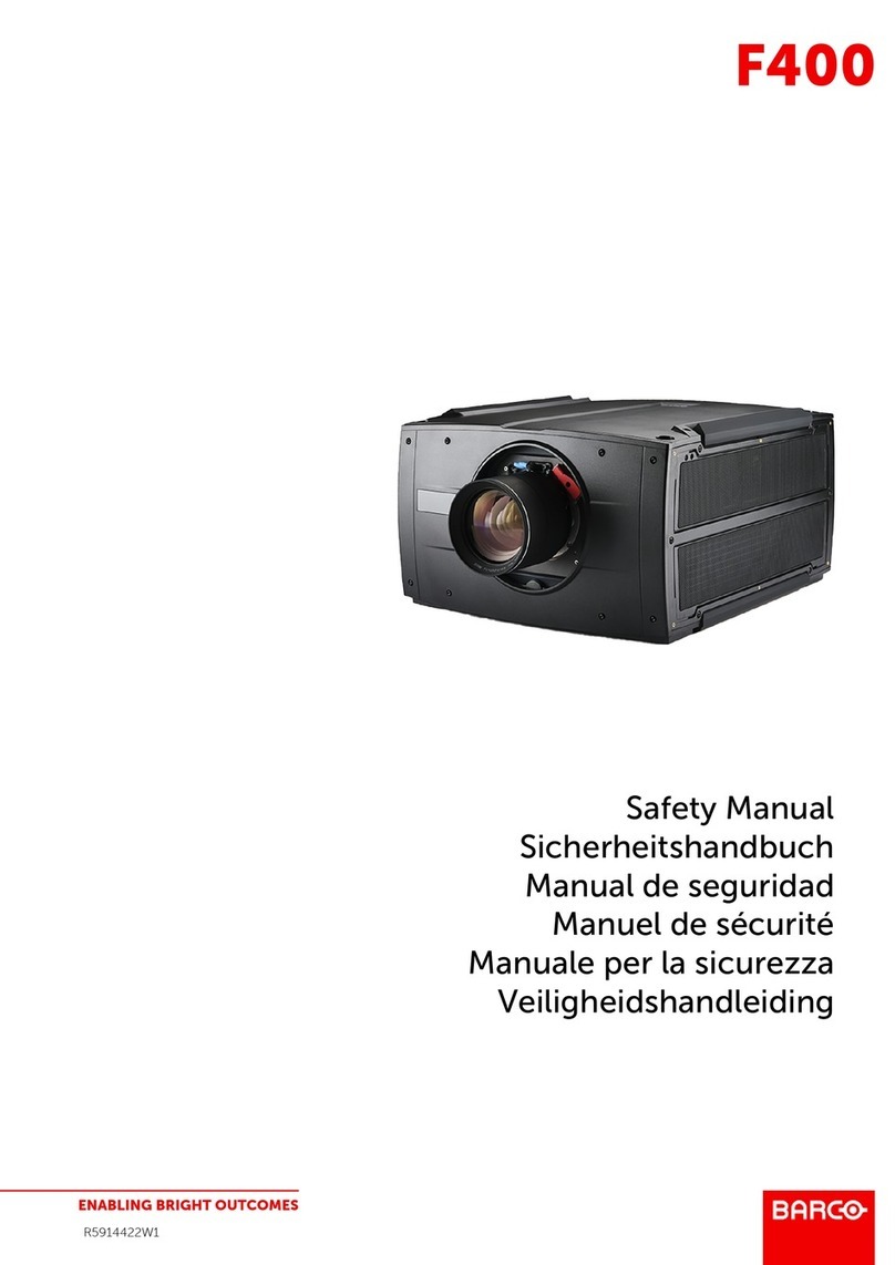 Barco F400 Safety manual