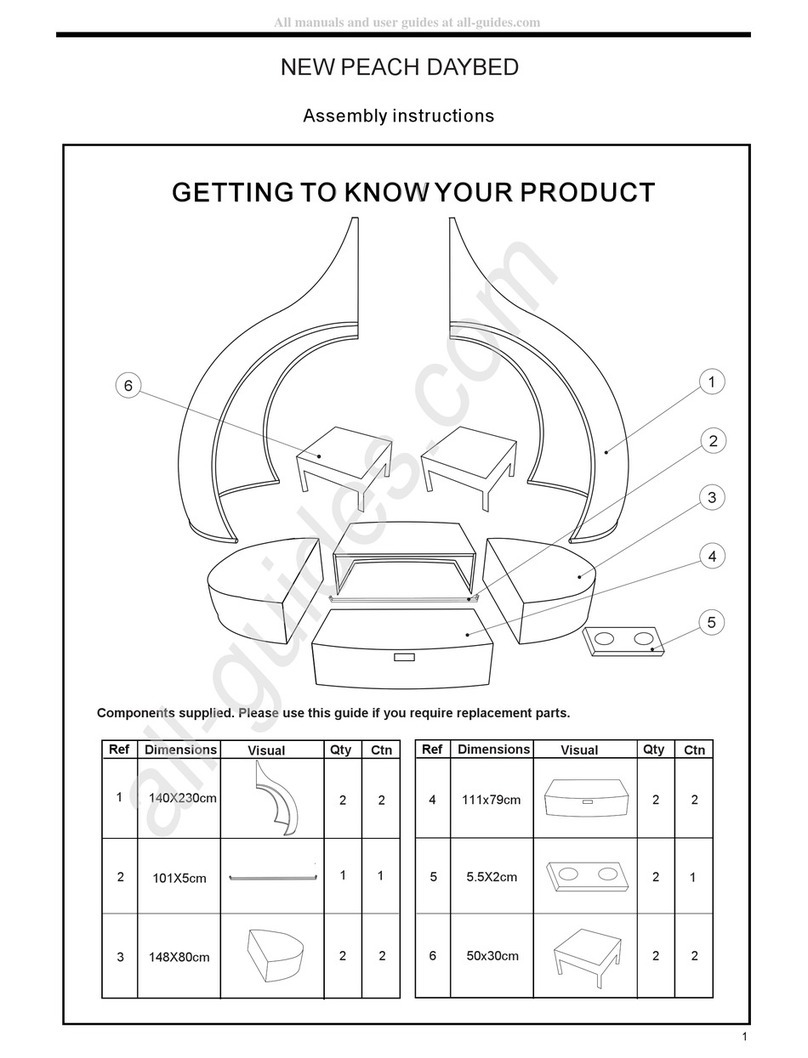 Next New Peach Daybed User manual