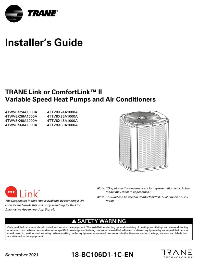 Trane ComfortLink II 4TWV8X24A1000A Assembly instructions