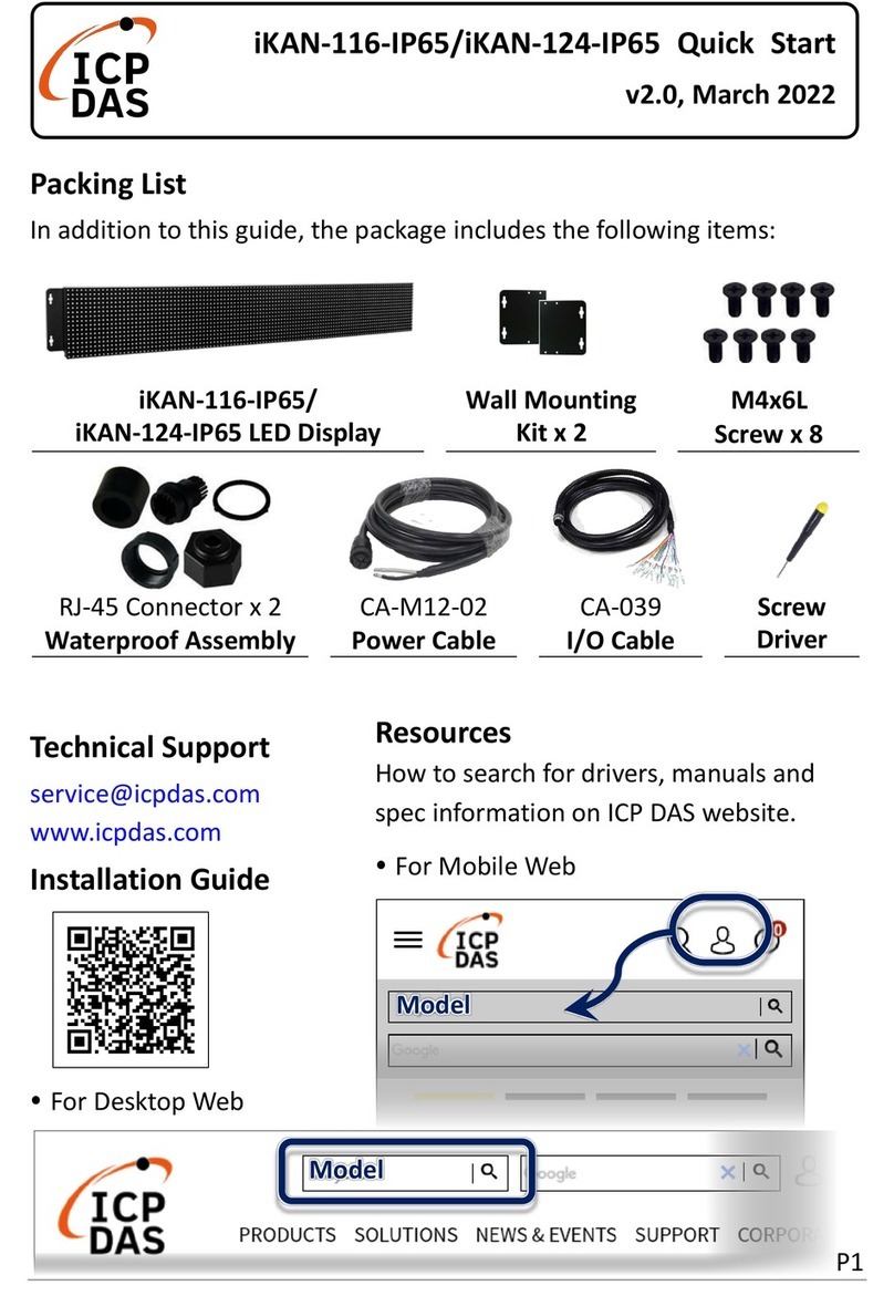 ICP DAS USA iKAN-116-IP65 User manual