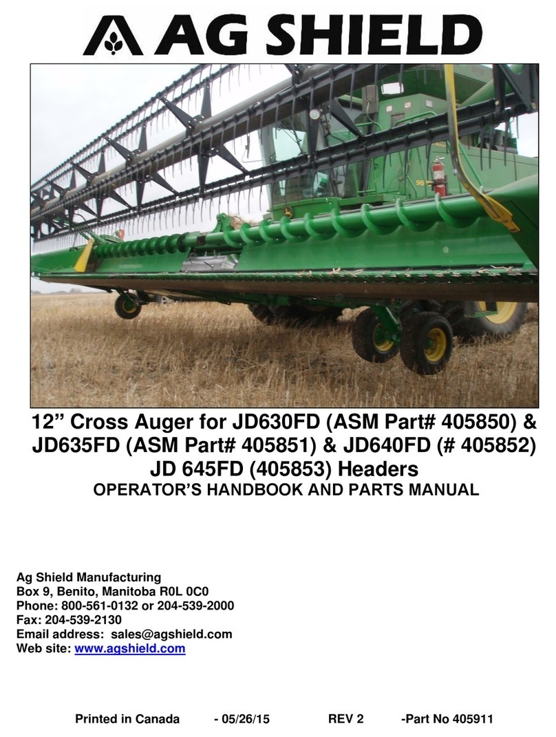AG SHIELD JD630FD OPERATOR’S HANDBOOK AND PARTS MANUAL AG SHIELD JD630FD OPERATOR’S HANDBOOK AND PARTS MANUAL