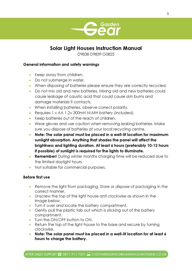 Garden Gear D9838 instruction manual