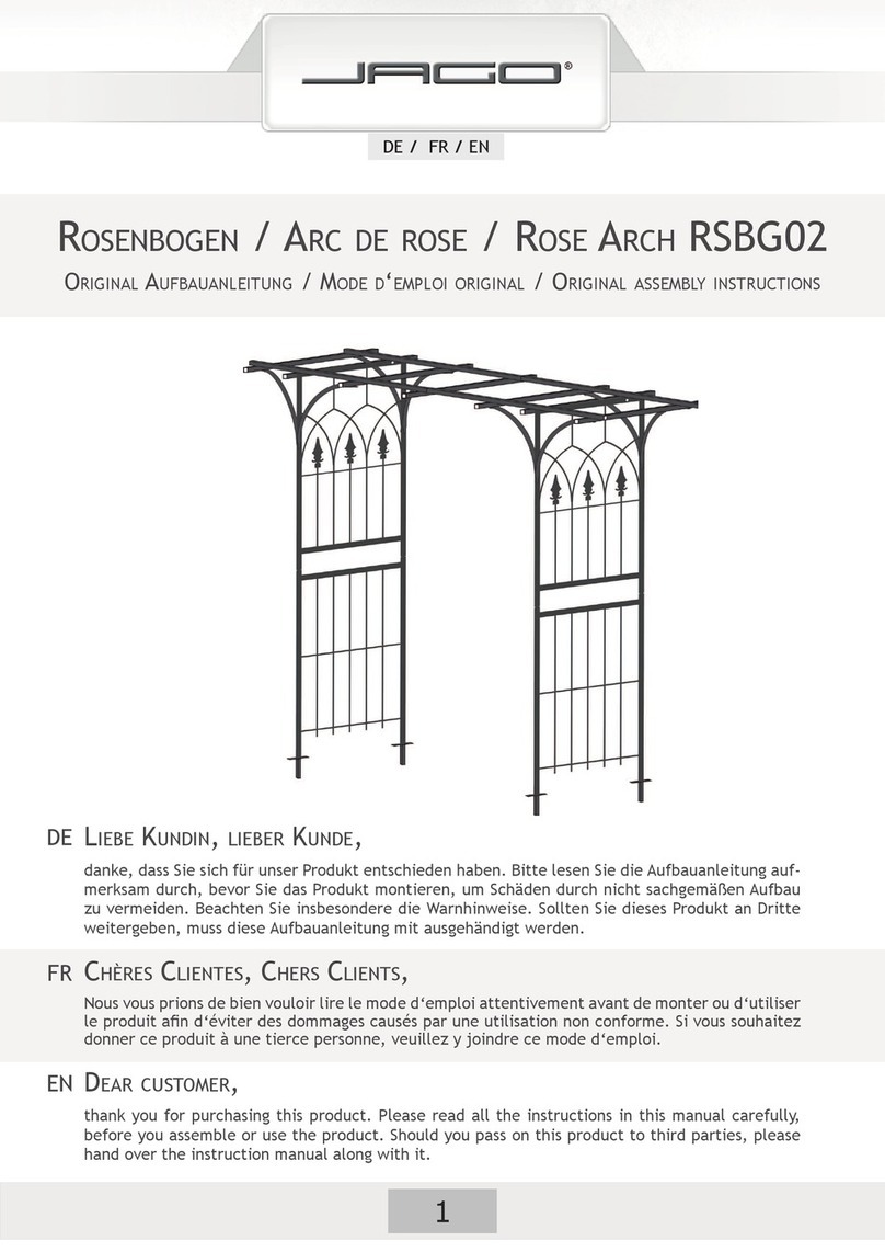 Jaco ROSE ARCH RSBG02 Original assembly instructions