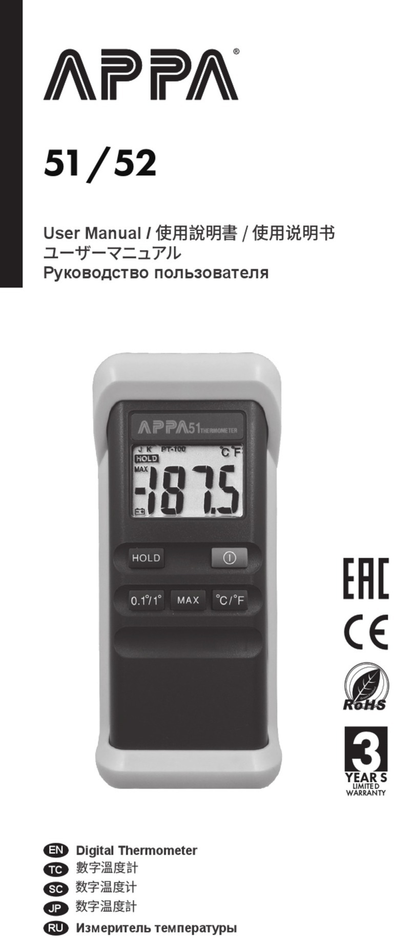 APPA 51 user manual