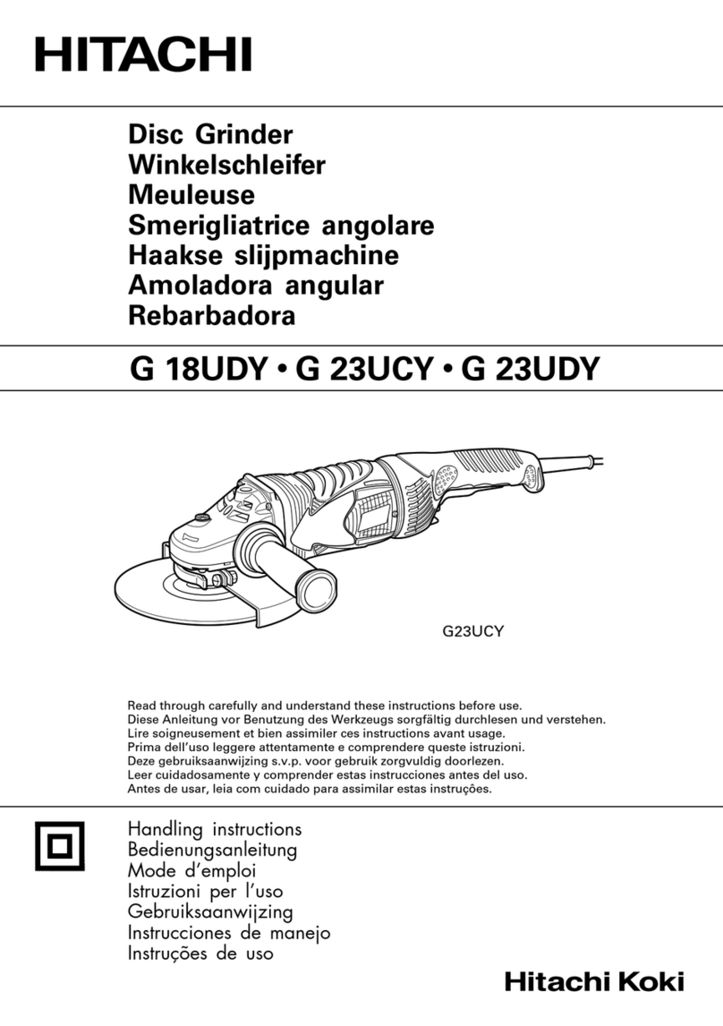 Hitachi G 18UDY User manual