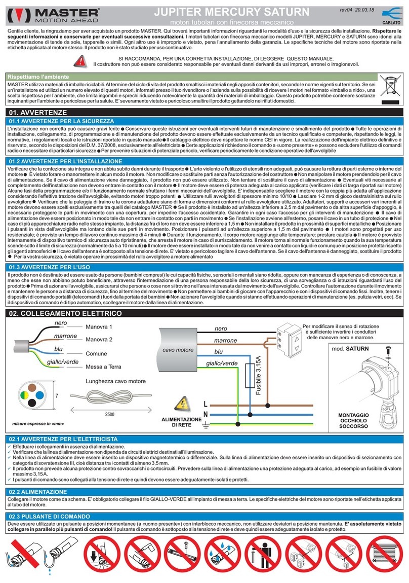 Master JUPITER User manual