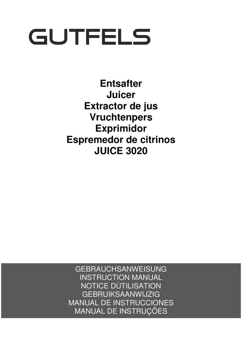 GUTFELS JUICE 3020 User manual
