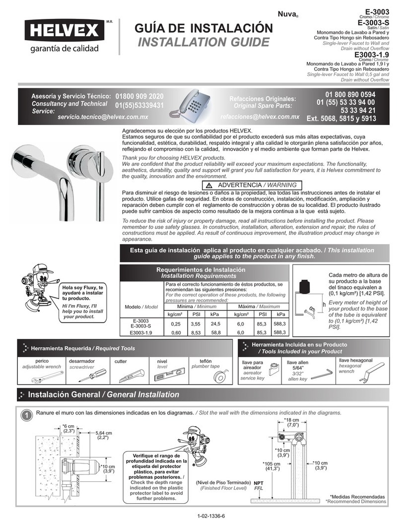 Helvex Nuva E-3003 User manual