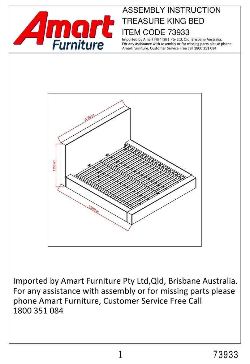 Amart Furniture TREASURE 73933 Assembly instruction