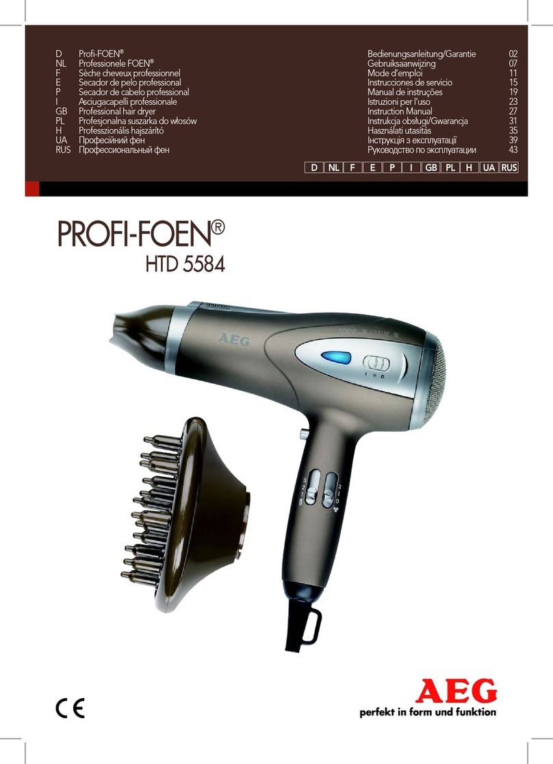 AEG PROFI-FOEN HTD 5584 User manual AEG PROFI-FOEN HTD 5584 User manual