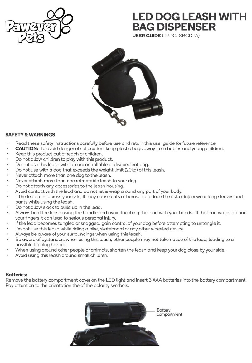 Pawever Pets PPDGLSBGDPA quick start guide
