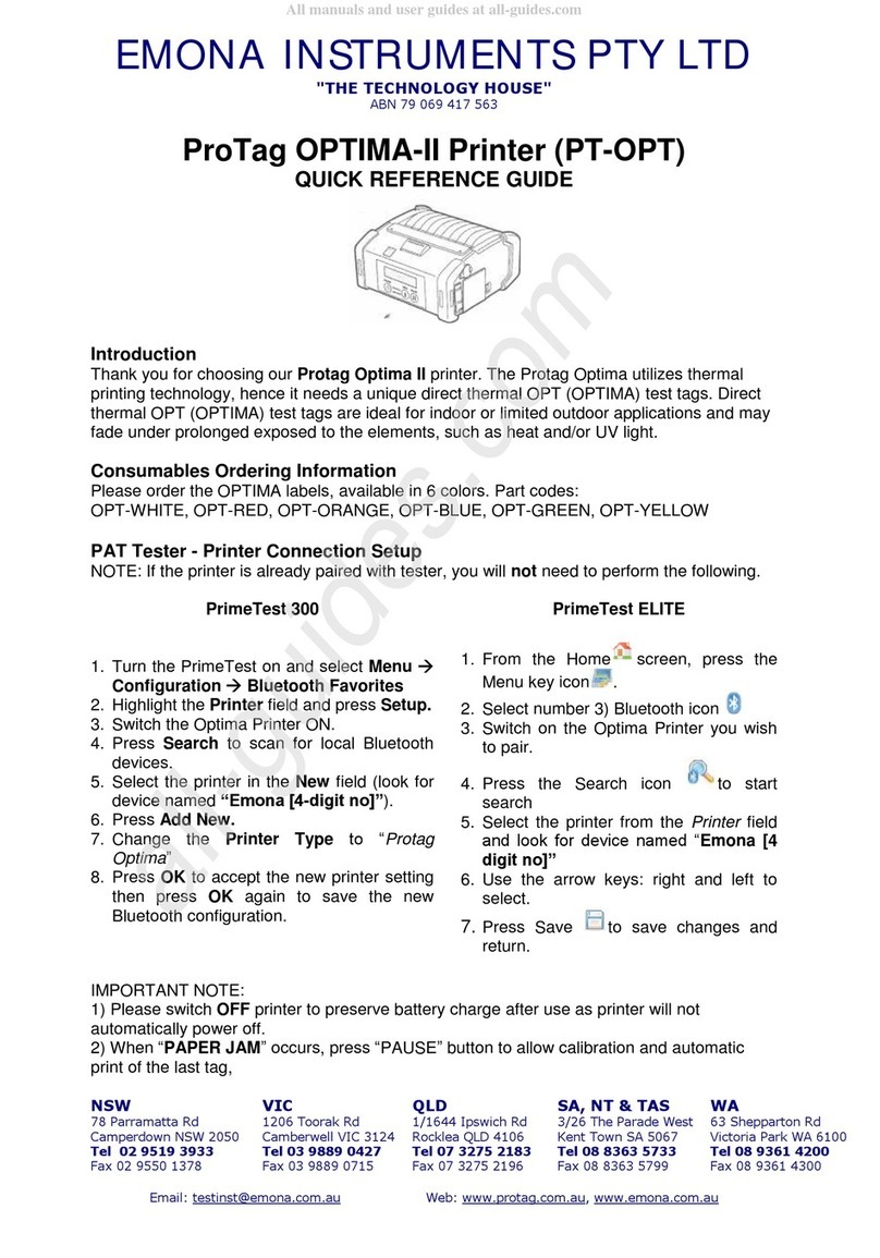 Emona Instruments ProTag OPTIMA-II User manual