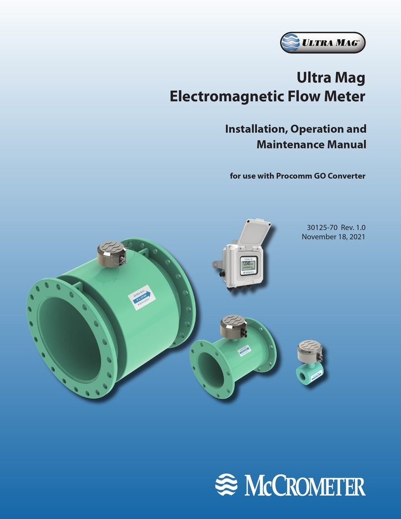McCrometer Ultra Mag Installation, operation and maintenance manual