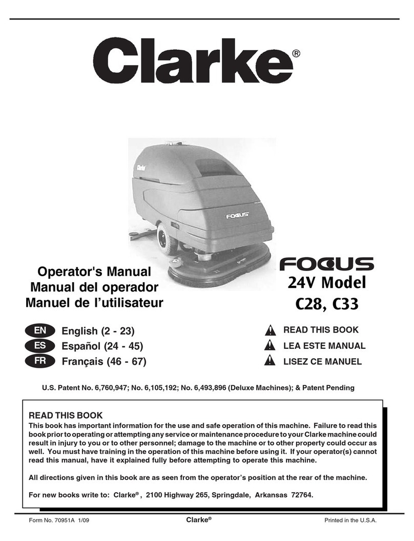 Clarke Focus C28 Operator's manual
