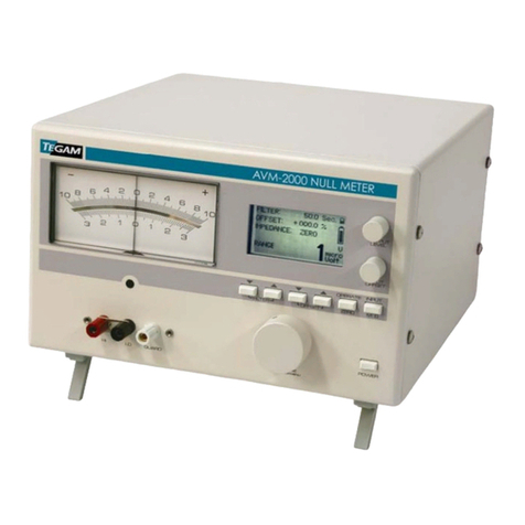 Tegam AVM-2000 Instruction and service manual