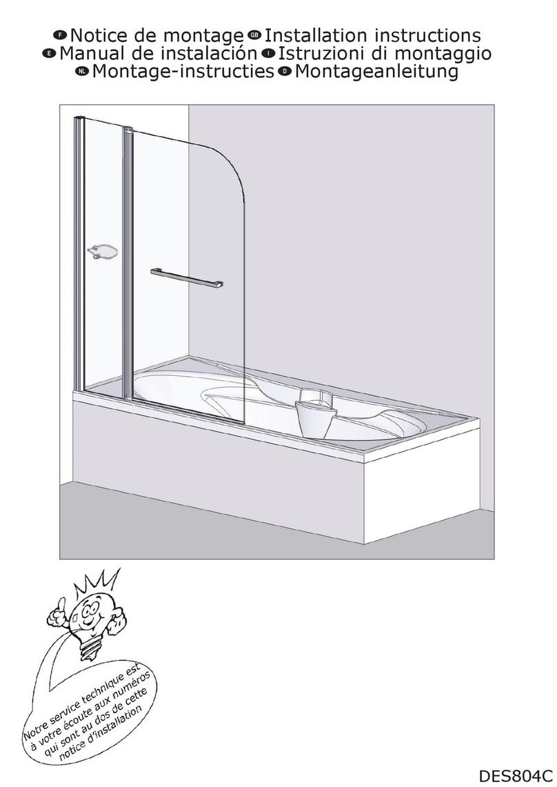 Kinedo Caiman XXL PB441BTNE installation instructions