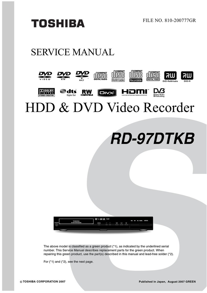 Toshiba RD-97DTKB Service manual