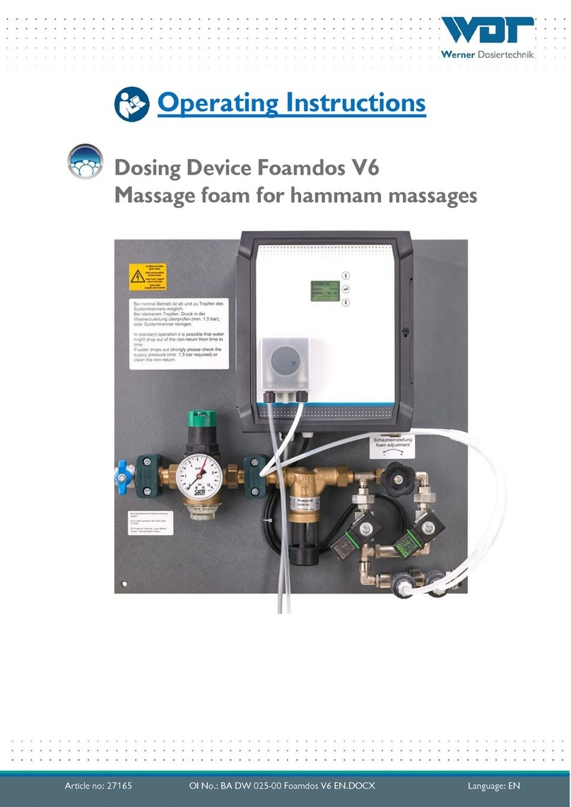 WDT Foamdos V6 User manual