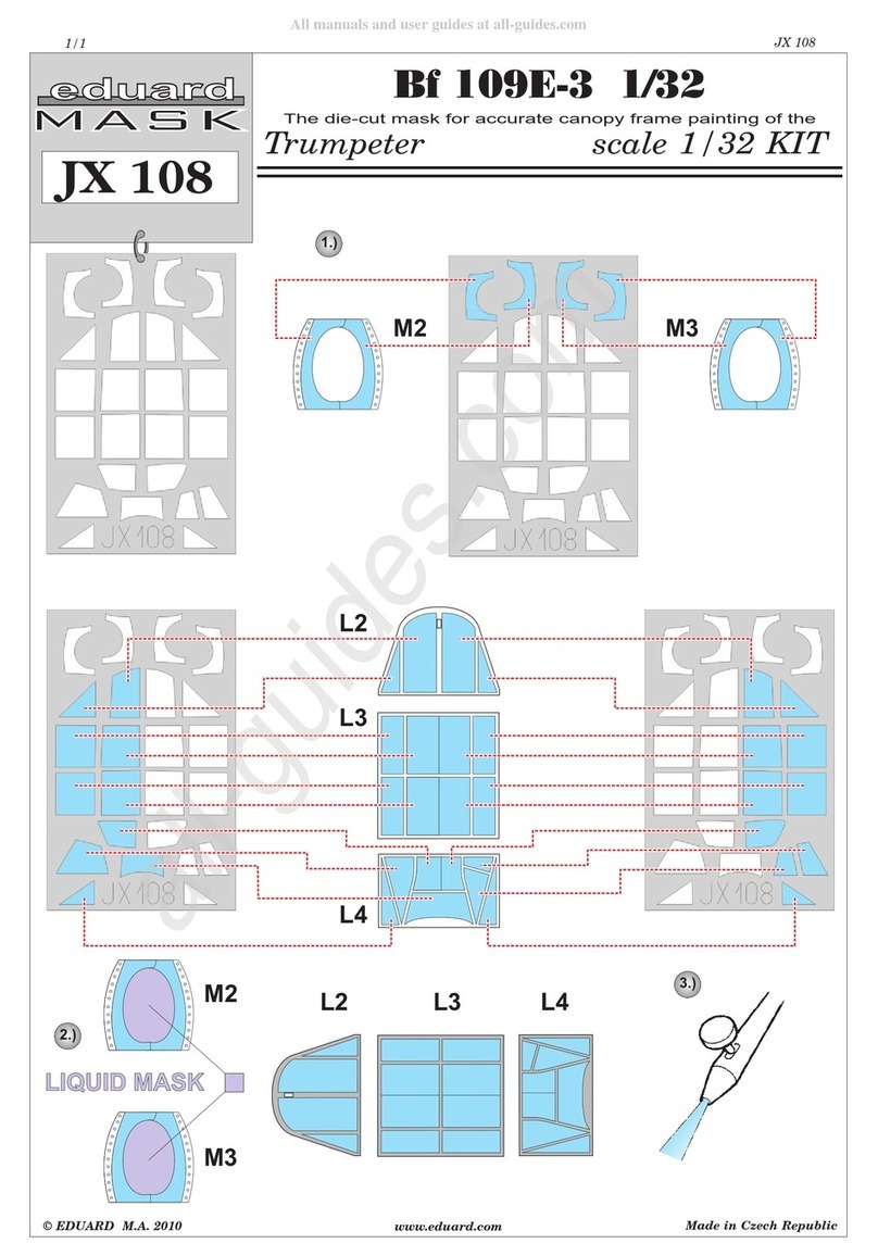 Eduard Bf 109E-3 User manual