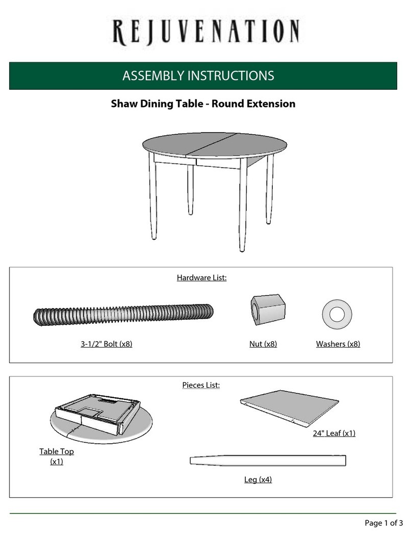Rejuvenation Shaw Assembly instructions