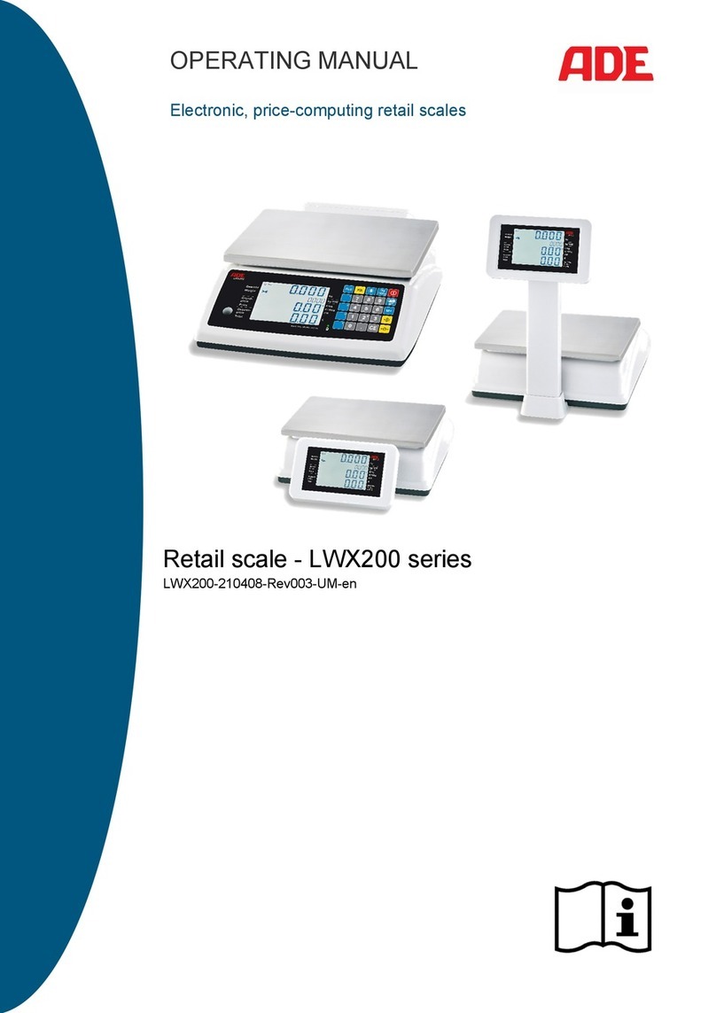 ADE LWX200 Series operating manual