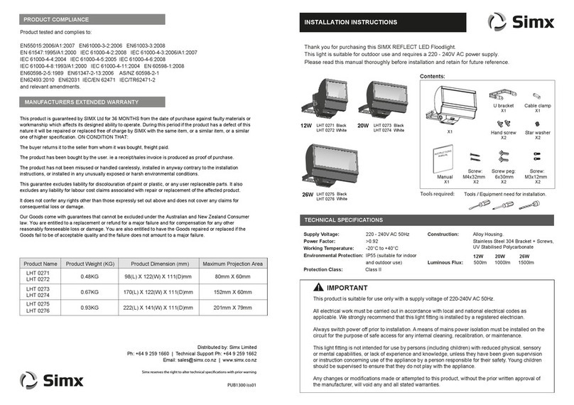 SImx LHT 0271 User manual