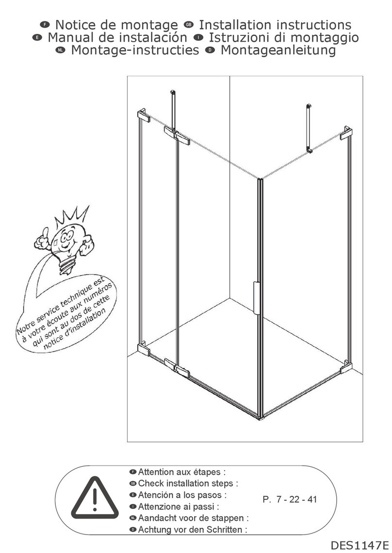 Kinedo Kinequartz brackets P+F PA8150C2CED installation instructions