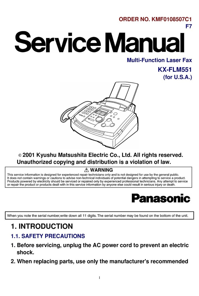 Panasonic KX-FLM551 User manual Panasonic KX-FLM551 User manual