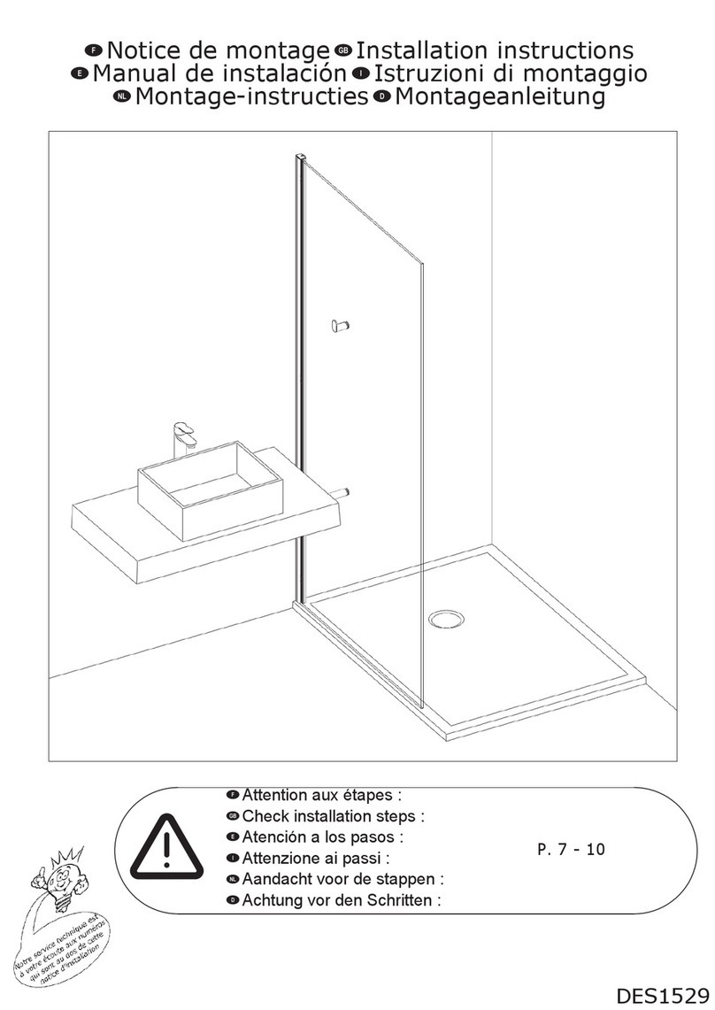 Kinedo H2O Solo PA720CTNE installation instructions