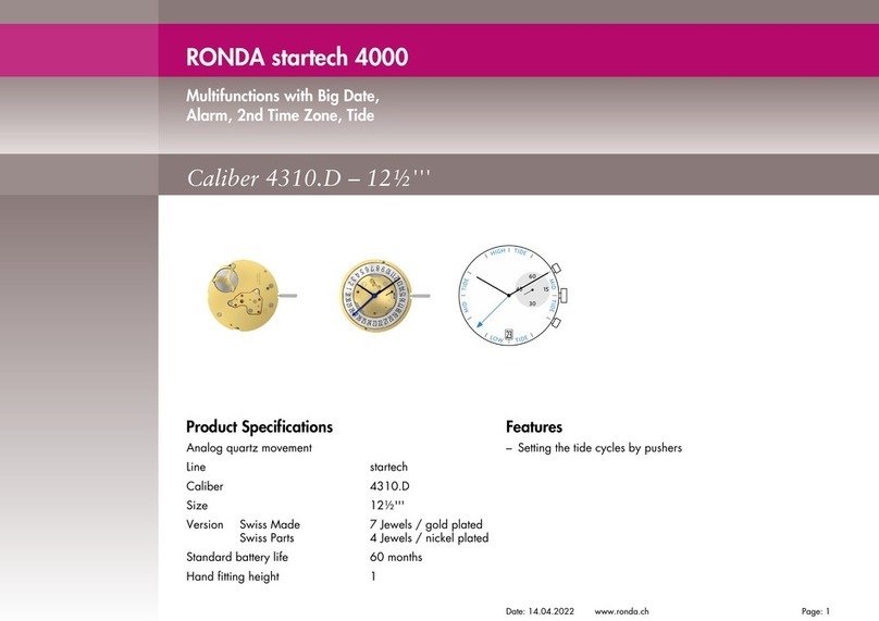 Ronda startech 4000 User manual