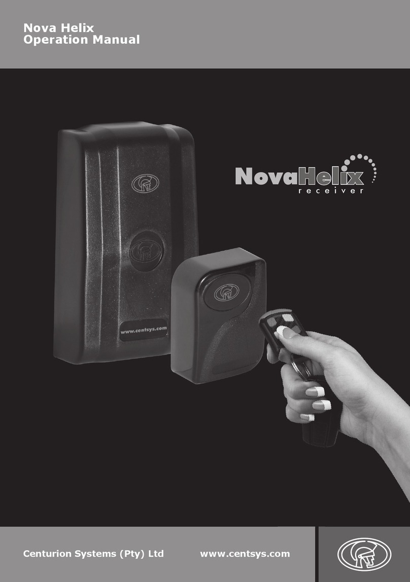 Centsys Nova Helix Operation manual