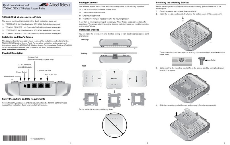 Allied Telesis TQ6000 User manual