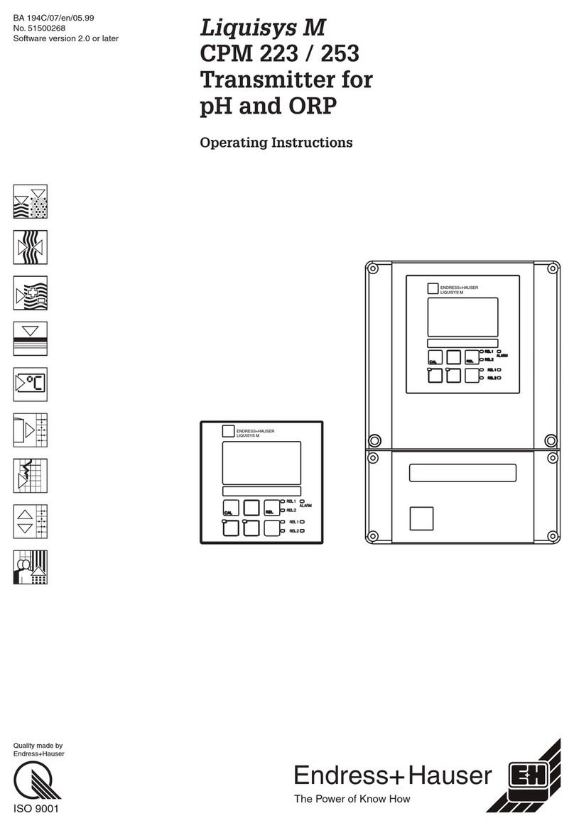 Endress+Hauser Liquisys M CPM 223 User manual