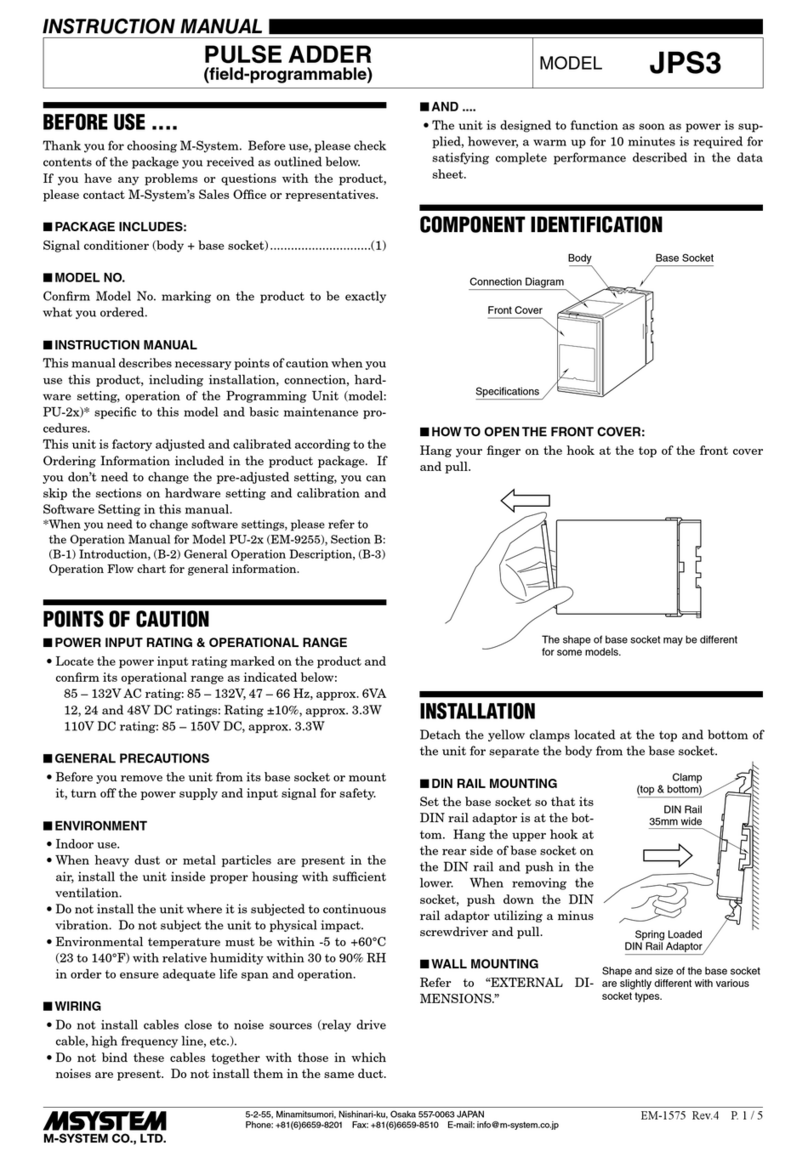 M-system JPS3 User manual