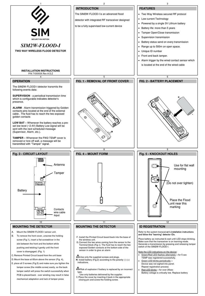 SIM SIM2W-FLOOD-I installation instructions