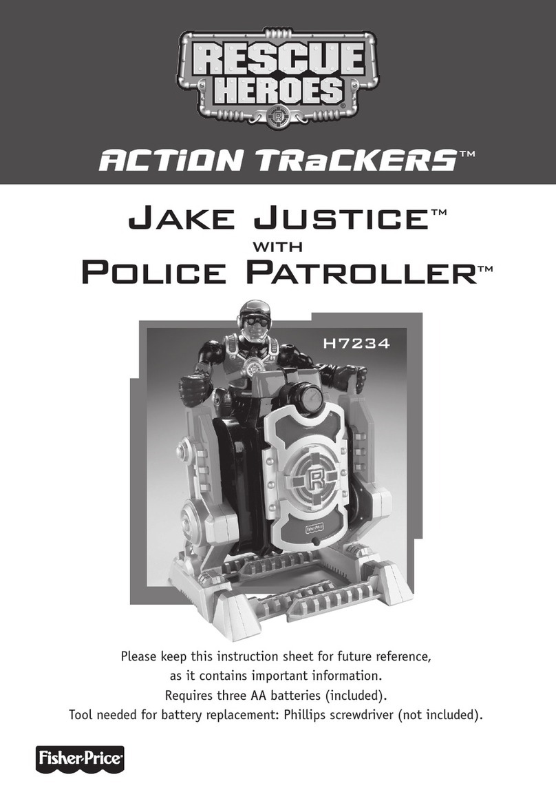 Fisher-Price Rescue Heroes Action Trackers Jake Justice with Police... manual Fisher-Price Rescue Heroes Action Trackers Jake Justice with Police... manual