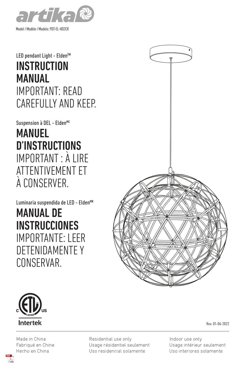Artika Elden PDT-EL-HD2CR instruction manual
