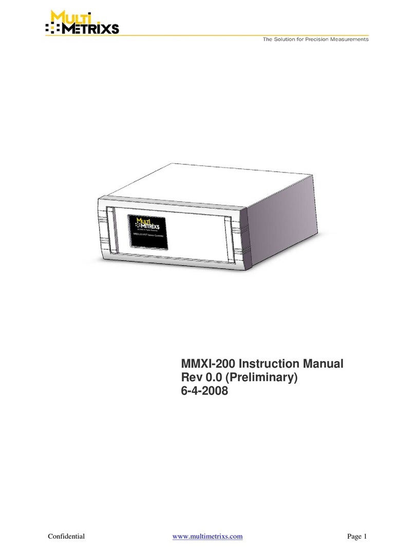 Multimetrix MMXI-200 instruction manual