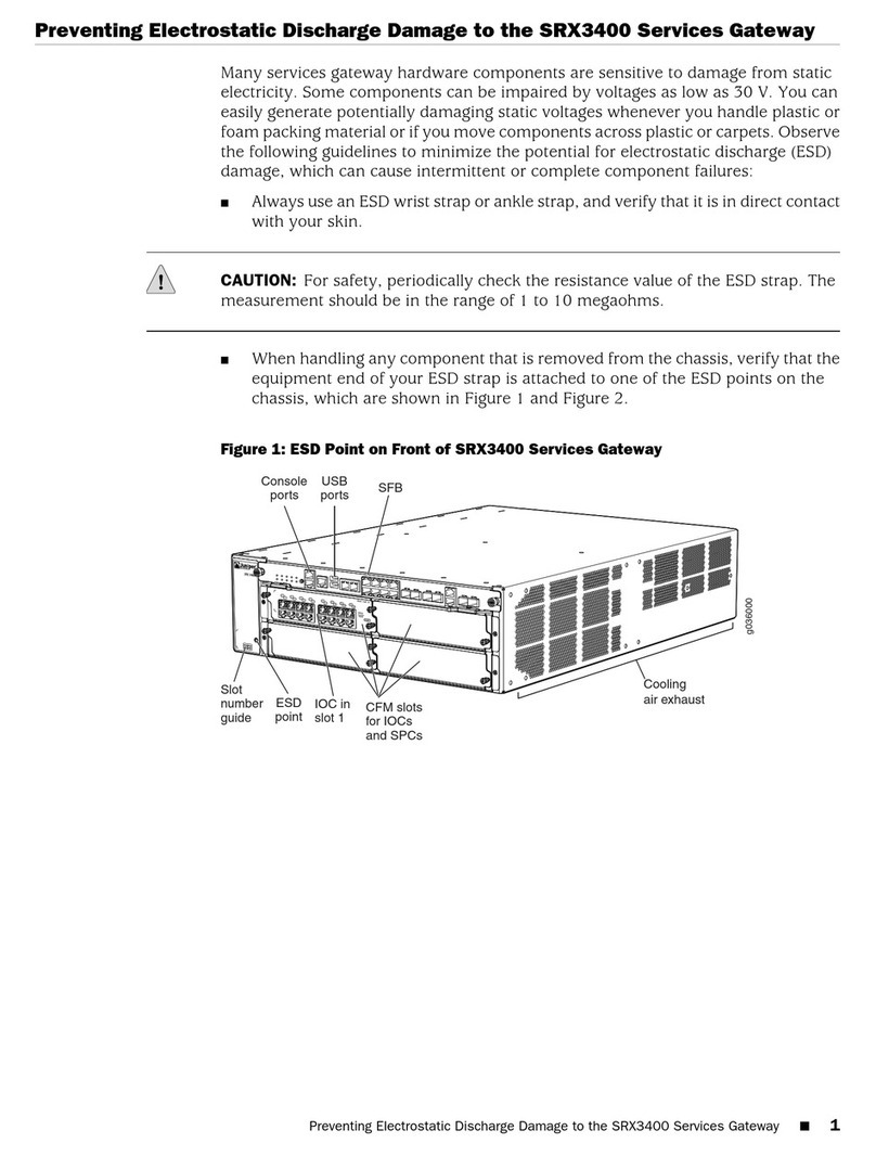 Juniper SRX3400 User manual