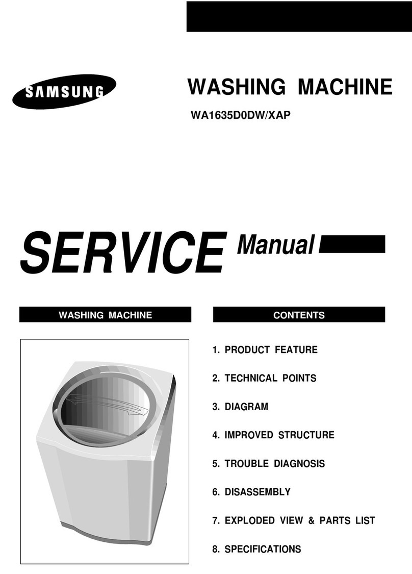 Samsung WA1635D0DW/XAP User manual