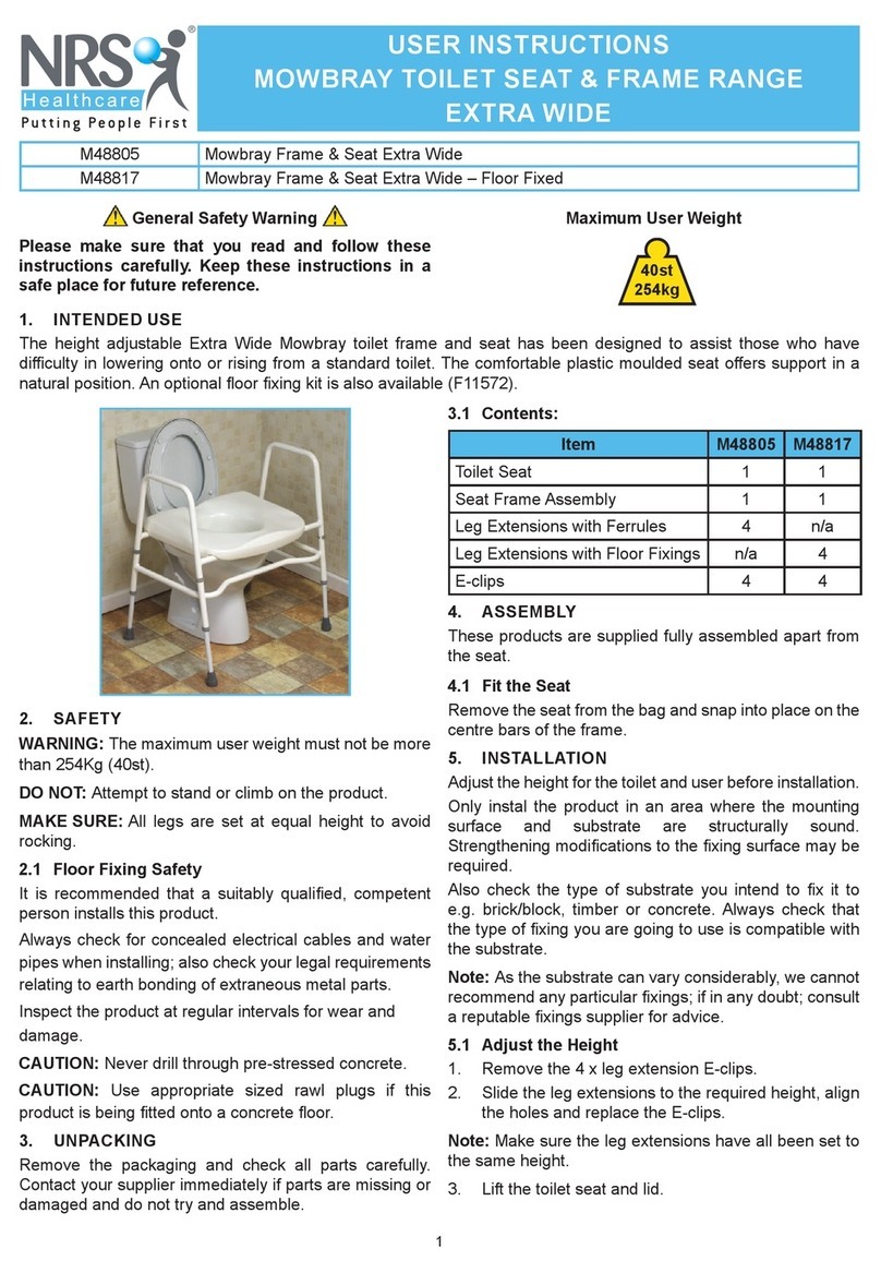 NRS Healthcare M48805 User instructions